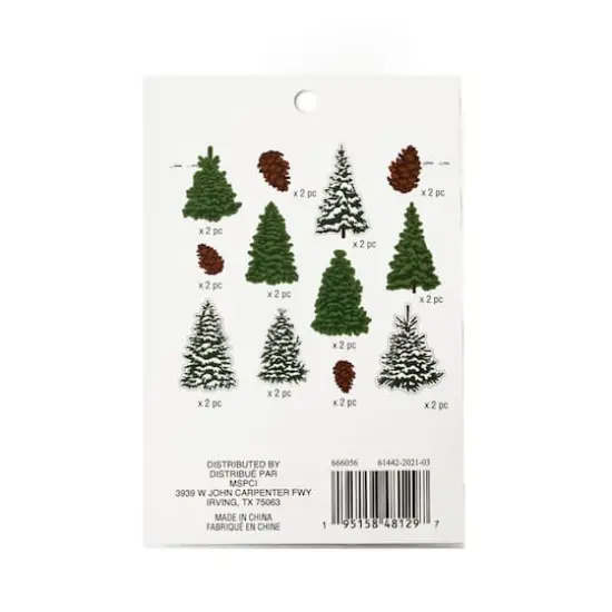 Pine Tree Die Cut Stickers by Recollections&trade; {4}