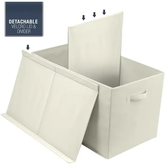 Sorbus Toy Chest with Flip-Top Lid Beige {4}