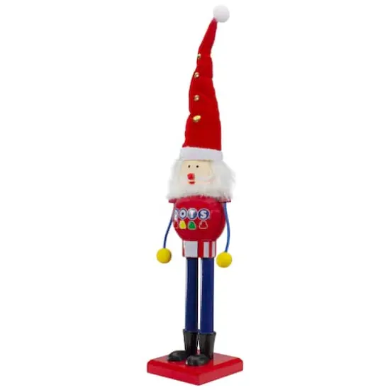 16.75" Red & Blue Dots Christmas Nutcracker Figurine {6}