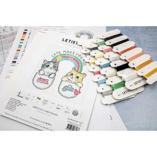 Letistitch Let's make friends! Counted Cross Stitch Kit {14}