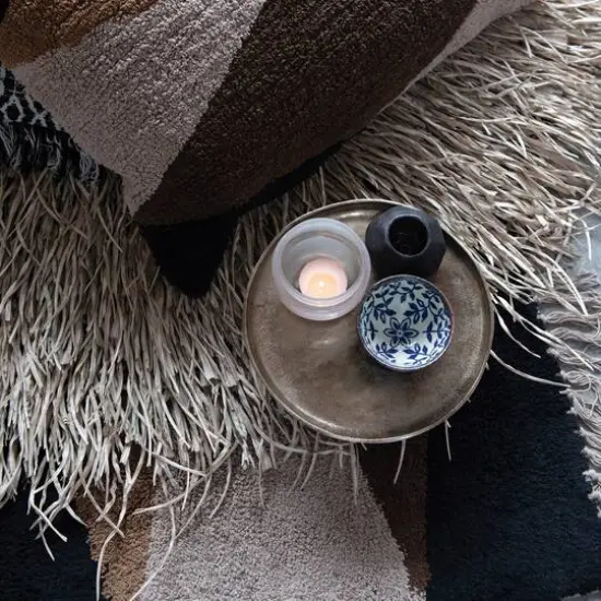 Hello Honey&reg; 11.75" Antique Gold Finish Metal Pedestal {4}