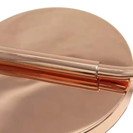 Simple Designs 63" Antique-Style Iron Lantern Floor Lamp Rose Gold {9}