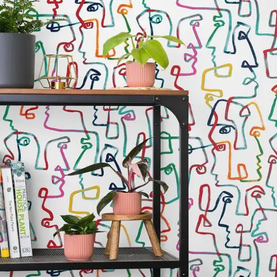 Surface Style Gestures Peel & Stick Wallpaper Crayon {7}