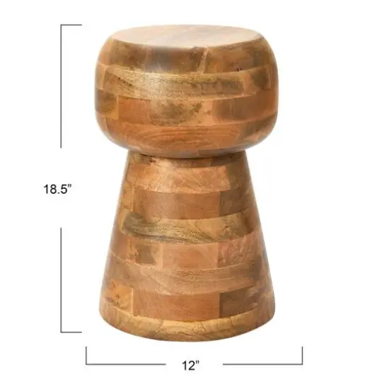 Hello Honey&reg; Cuvee Modern Boho Solid Wood End Table Natural {9}