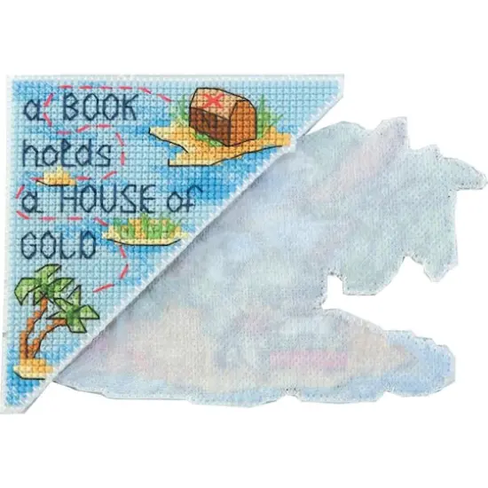 Crystal Art Plastic Canvas Counted Cross Stitch Kit Bookmark Fantasy World Boy {4}