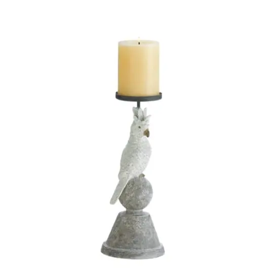 Slender Cockatoo Candleholder 4.5" x 4.5" x 11.25" {4}