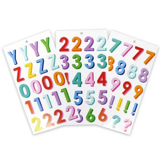 Multicolor Vinyl Alphabet Sticker Sheets by Recollections&trade; {5}