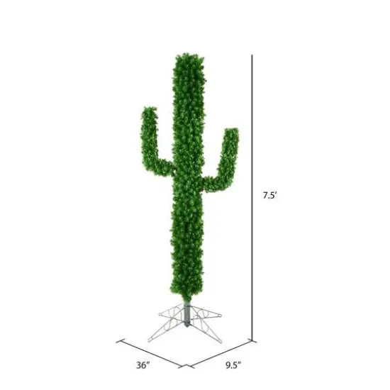 7.5ft. Unlit Cactus Pine Artificial Christmas Tree {4}