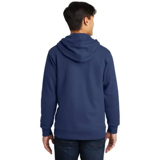 Port & Company® Fan Favorite Fleece Full-Zip Hooded Sweatshirt Team Navy {6}