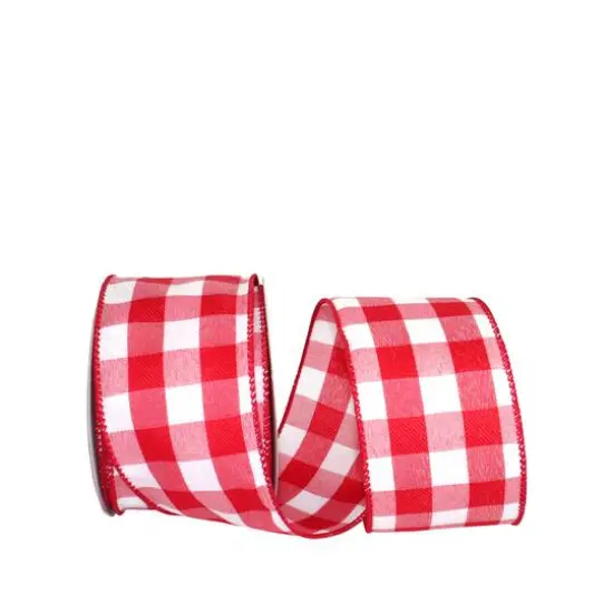 JAM Paper 2.5" x 10yd. Wired Celine Plaid Ribbon Black/White {2}