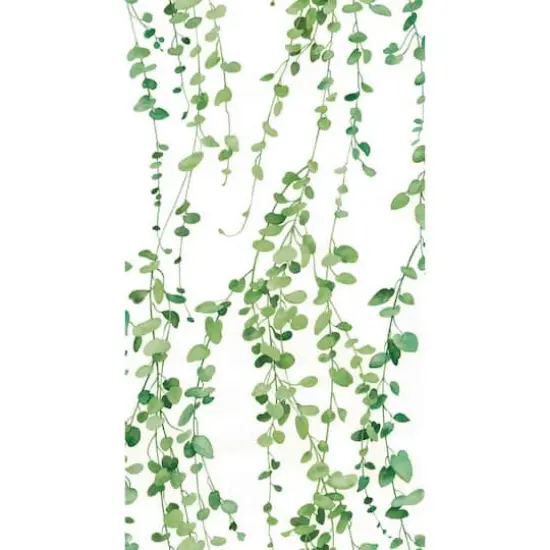 RoomMates Hanging Watercolor Vines Peel & Stick Wallpaper White and Green {1}
