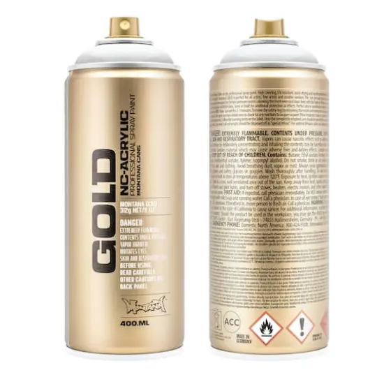 Montana&trade; Cans GOLD Transparent Spray Paint, 400mL T9100 Transparent White {1}