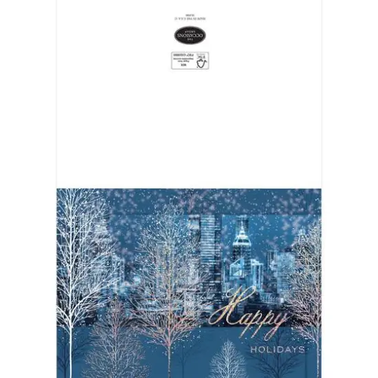 JAM Paper 5" x 7" City Through the Trees Blank Cards & Matching Envelopes Set, 25ct. {3}