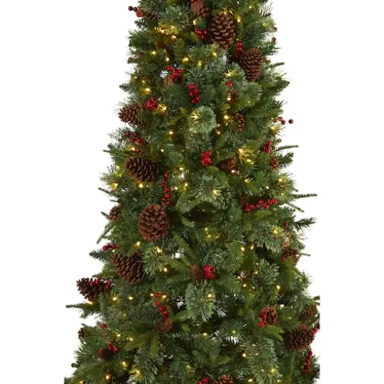 7.5ft. Pre-Lit Norway Mixed Pine Artificial Christmas Tree, Clear LED Lights {3}