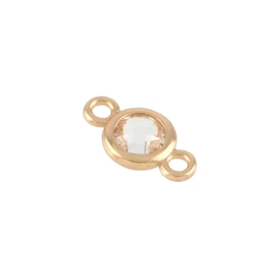 14mm Gold Circle Connectors, 3ct. by Bead Landing&trade; {1}