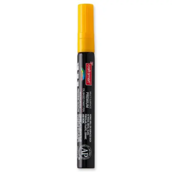 Chisel Tip Multi-Surface Premium Paint Pen by Craft Smart® Yellow {6}