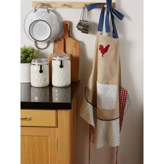 DII&reg; Red Rooster Ruffle Apron {8}