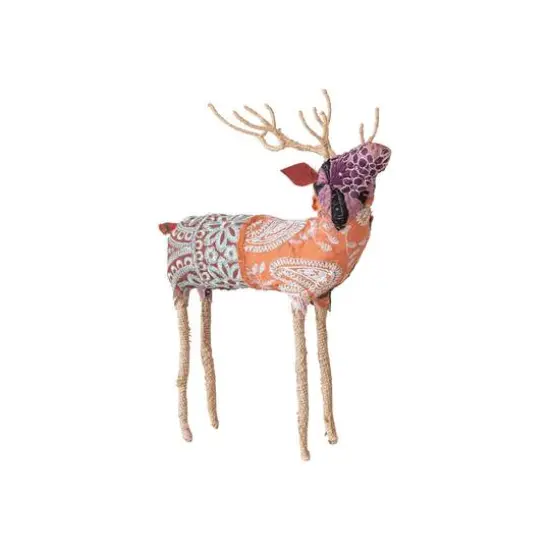 Hello Honey&reg; 14" Multicolor Embroidered Reindeer D&eacute;cor {4}