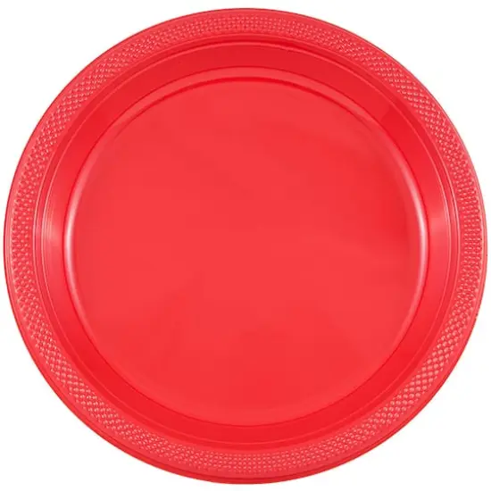 JAM Paper 7" Plastic Party Plates, 20ct. Red {1}