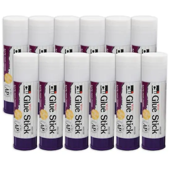 1.3oz. White Economy Glue Sticks, 12ct. {1}