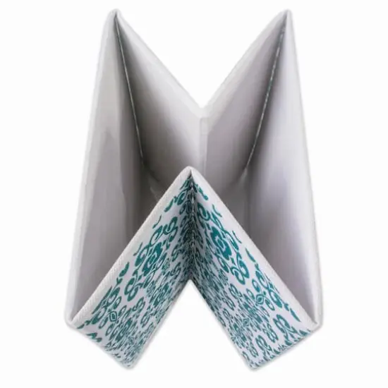 DII&reg; 13" Teal Scroll Non-Woven Fabric Cubes, 2ct. {6}