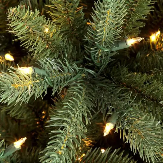 7.5ft. Pre-Lit Glacier Fir Artificial Christmas Tree, Clear Lights {4}