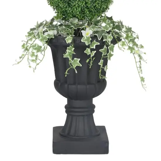 4ft. Topiary Boxwood Artificial Tree in Decorative Urn {5}