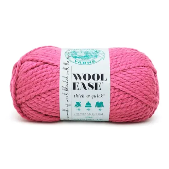 Lion Brand&reg; Wool-Ease&reg; Thick & Quick&reg; Solid Yarn Raspberry {1}