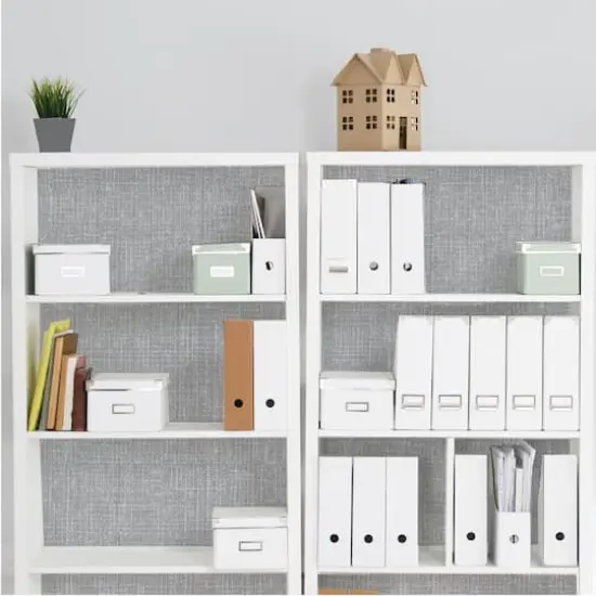 Simplify Gray Linen Self-Adhesive Shelf Liner, 2ct. {5}