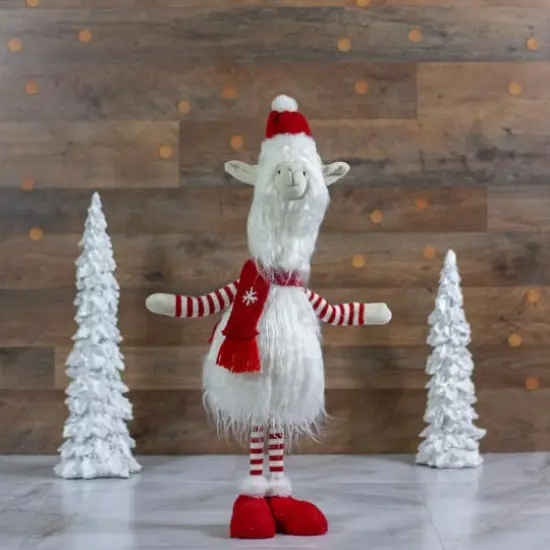 26" Plush Standing Llama Tabletop Decoration {3}