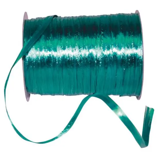 JAM Paper 1/4" Raffia Pearl Ribbon Teal {1}