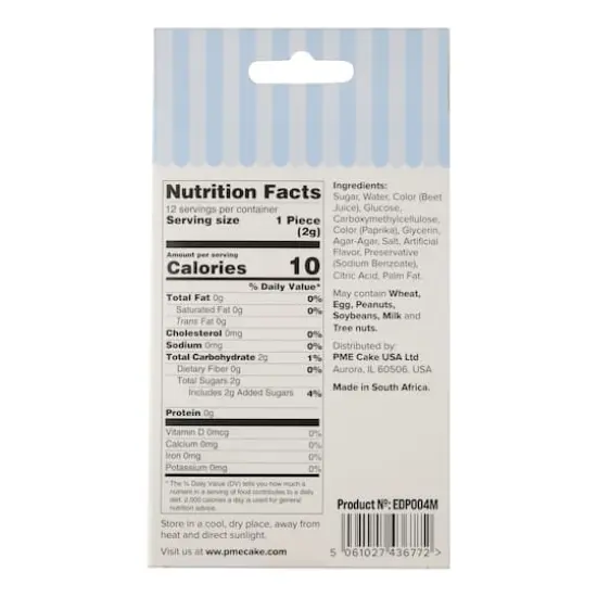 PME Cake Sweet Street&reg; Red Hearts Icing Decorations {6}