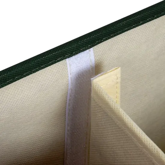 Household Essentials Gift Wrap Storage Box Natural and Green {14}