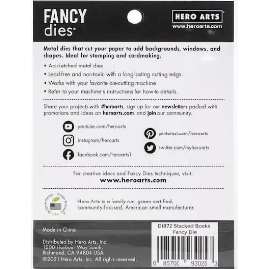 Hero Arts Fancy Dies-Stacked Books {3}