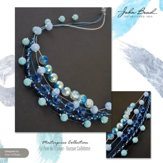 John Bead Masterpiece Collection Glass Bead Box Mix Le Pont de l'Europe/Gustave Caillebotte {4}