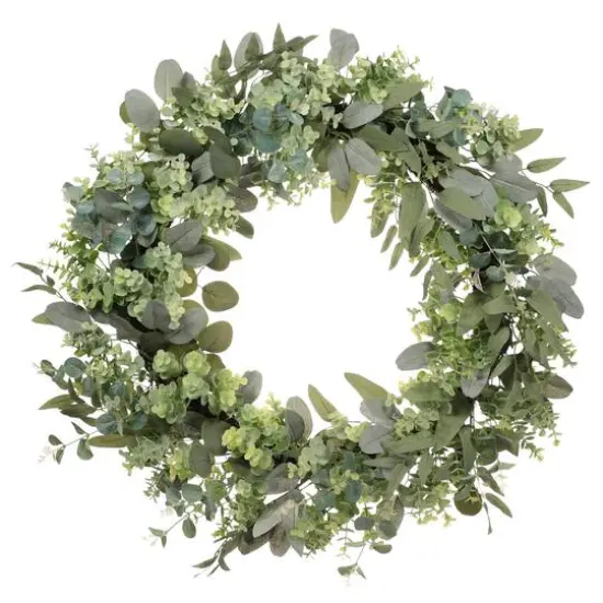 30" Green Spring Eucalyptus & Creeping Jenny Wreath {1}