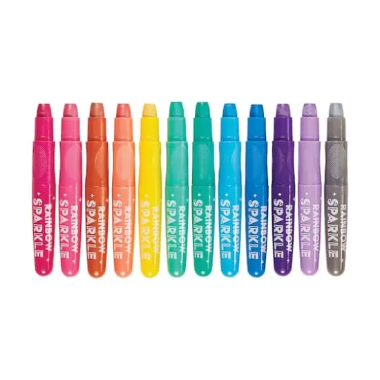 OOLY Rainbow Sparkle Metallic Watercolor Gel Crayons, 12ct. {3}