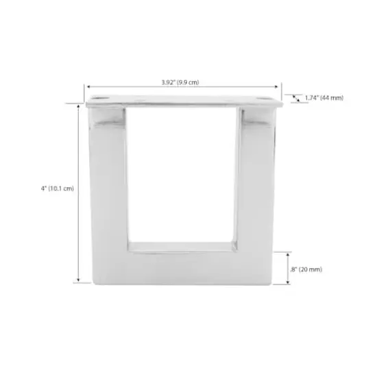 Dritz&reg; Home Nickel Industrial Metal Legs, 2 Count {4}