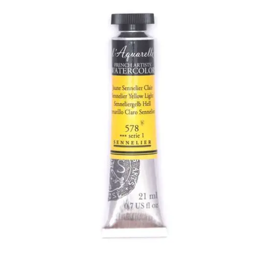 Sennelier French Artists' Watercolor, 21mL 578 Sennelier Yellow Light S1 {1}