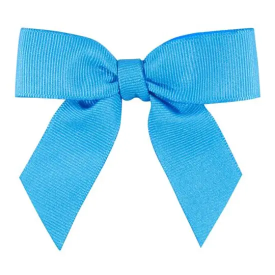 JAM Paper 7/8" Grosgrain Twist Tie Bows, 100ct. Turquoise {1}