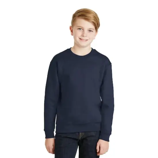 JERZEES&reg; NuBlend&reg; Crewneck Youth Sweatshirt Navy {4}