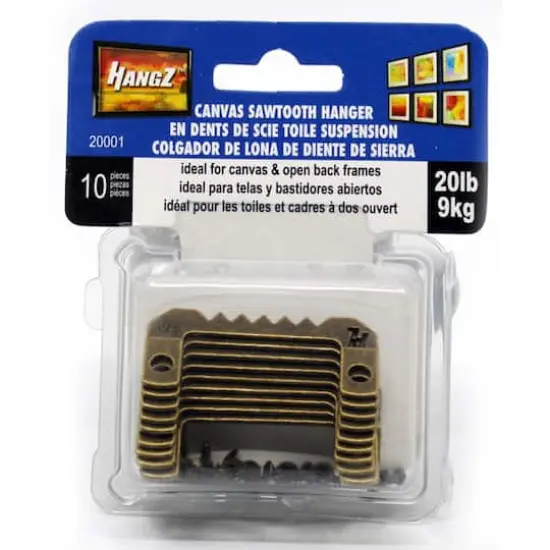 HangZ&trade; 20lb. Canvas Sawtooth Hangers, 10ct. {1}