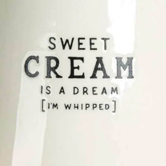 Hello Honey® White Charming Stoneware Creamer & Sugar Pot Set with Spoon {9}