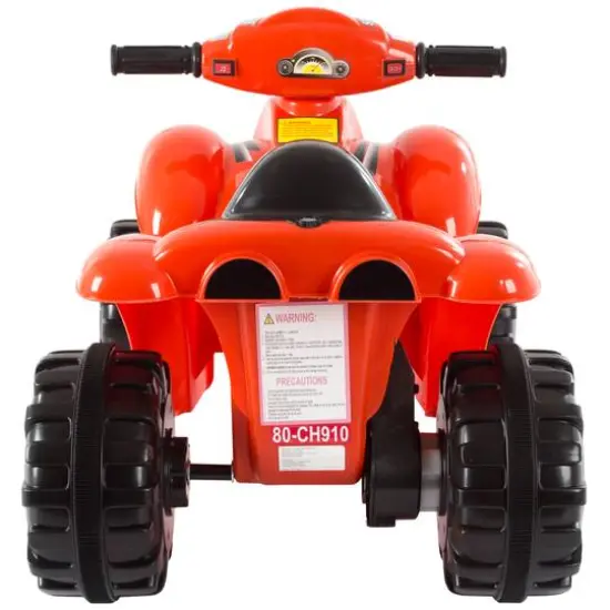 Toy Time Red Battery Powered Ride-On ATV Dinosaur Quad {5}