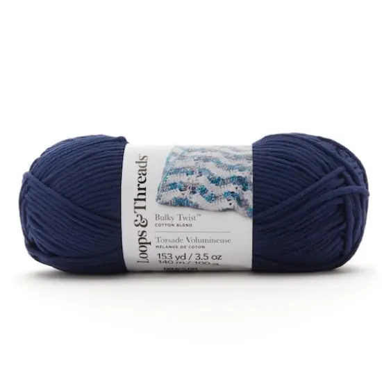 Bulky Twist&trade; Solid Yarn by Loops & Threads&reg; Navy {1}