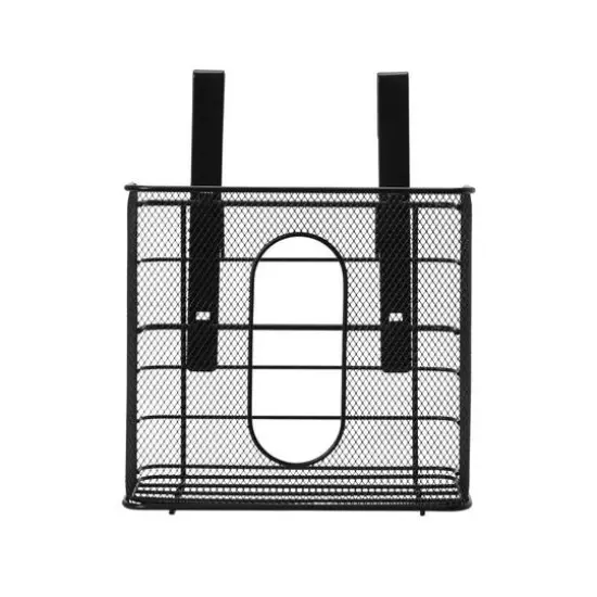 Household Essentials Over the Door Mesh Metal Basket {10}