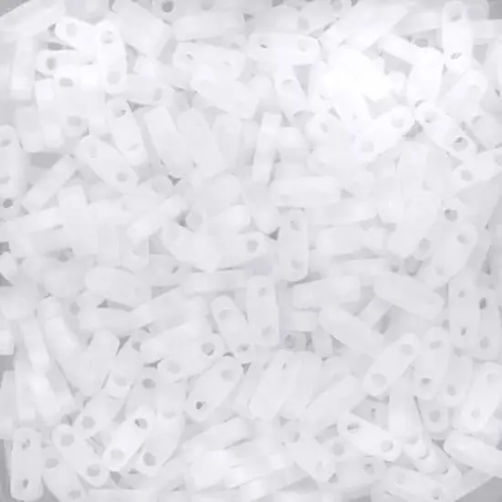 Miyuki&reg; 1.2mm Glass Quarter Tila Beads Crystal Matte Aurora Borealis {1}