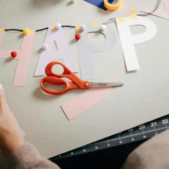 Fiskars&reg; Petit 7" Red Left-Handed Scissors {7}