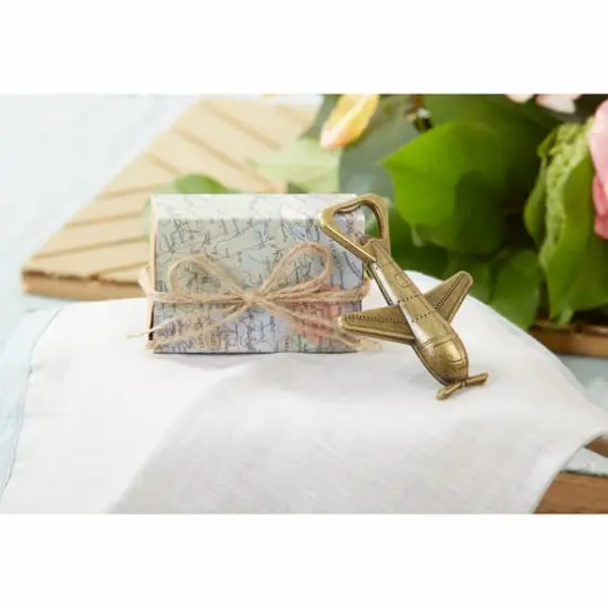 Kate Aspen&reg; "Let the Adventure Begin" Airplane Bottle Opener, 4ct. {3}