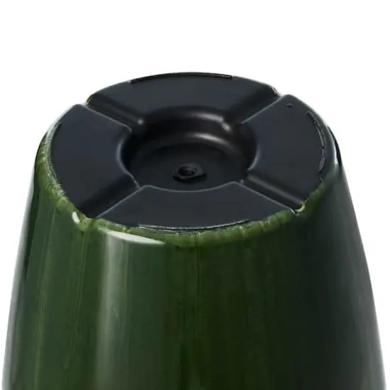 Glitzhome® 23.5" Gradient Green Faux Ceramic Tall Plastic Planters, 2ct. {9}